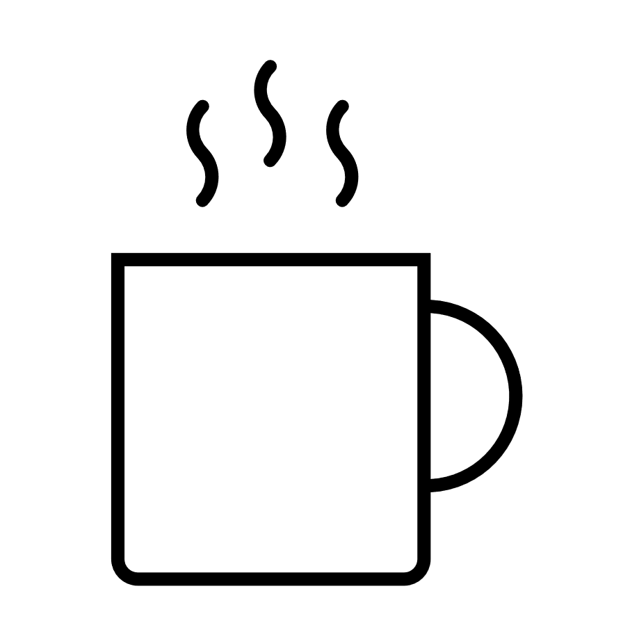 symbol Tasse heiß