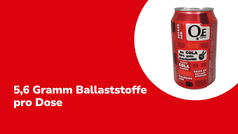 5,6 Gramm Ballaststoffe in einer Dose OeLemonade
